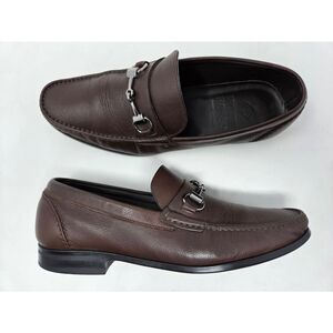 MONTE ROSSO MADE IN ITALY HORSEBIT LOAFER BROWN LEATHER MENS SIZE 7.52 M